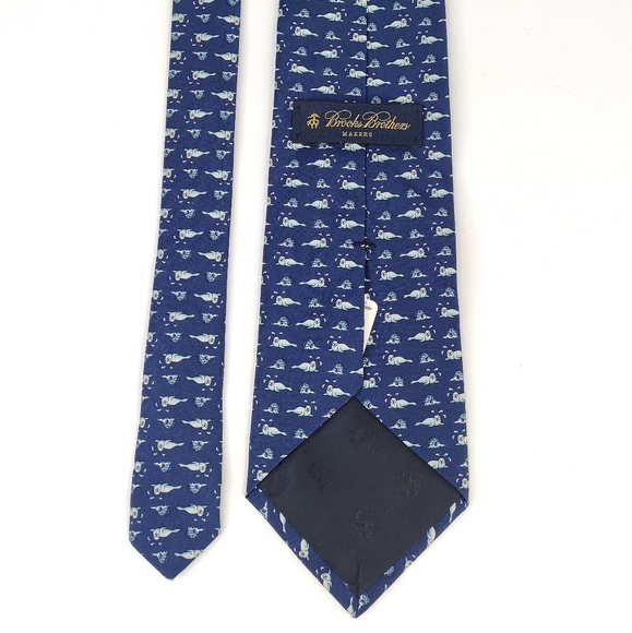 NWT Brooks Brother Makers Puro Silk Tie - Picture 5 of 12